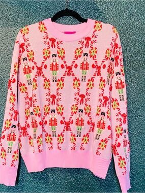 Queen of Sparkles Pink Nutcracker Sweater